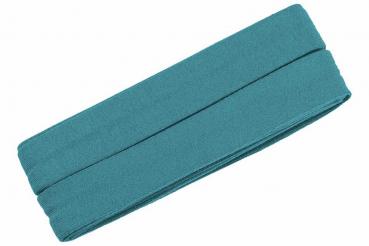 Oaki Doki Jersey Schrägband gefalzt 3m Coupon Blaugrau